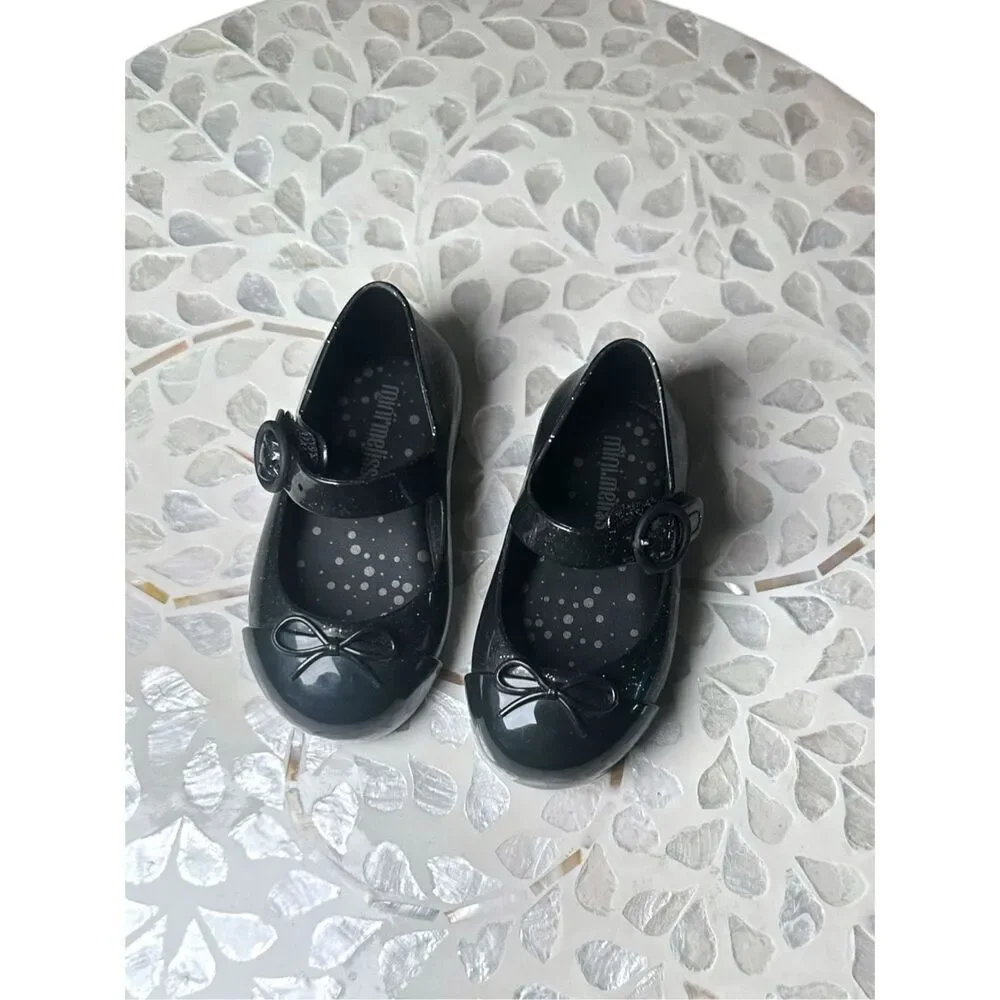MINI MELISSA Toddler Infant Sweet Love Cap Toe Mary Jane Ballet Flat